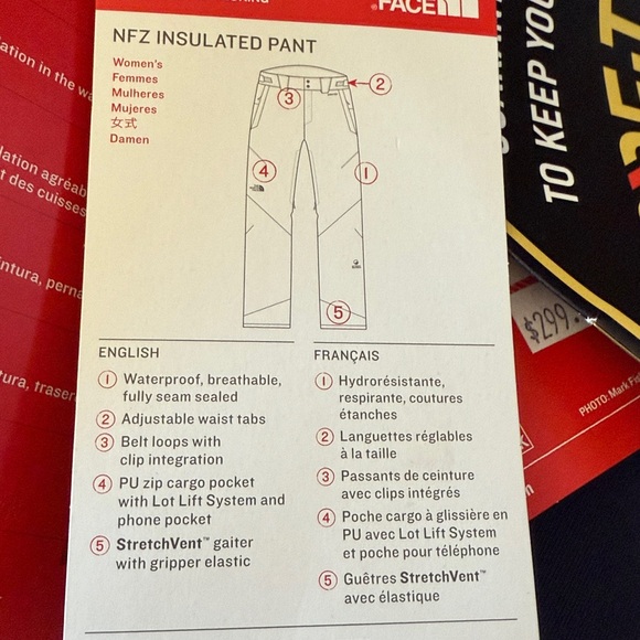 NWT The North Face NFZ Gore-Tex ski pants - Picture 10 of 15